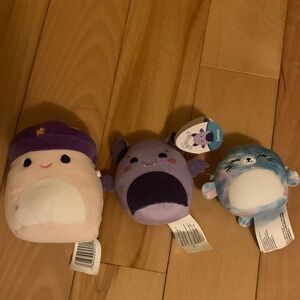 Lot of 3 Mini Squishmallows